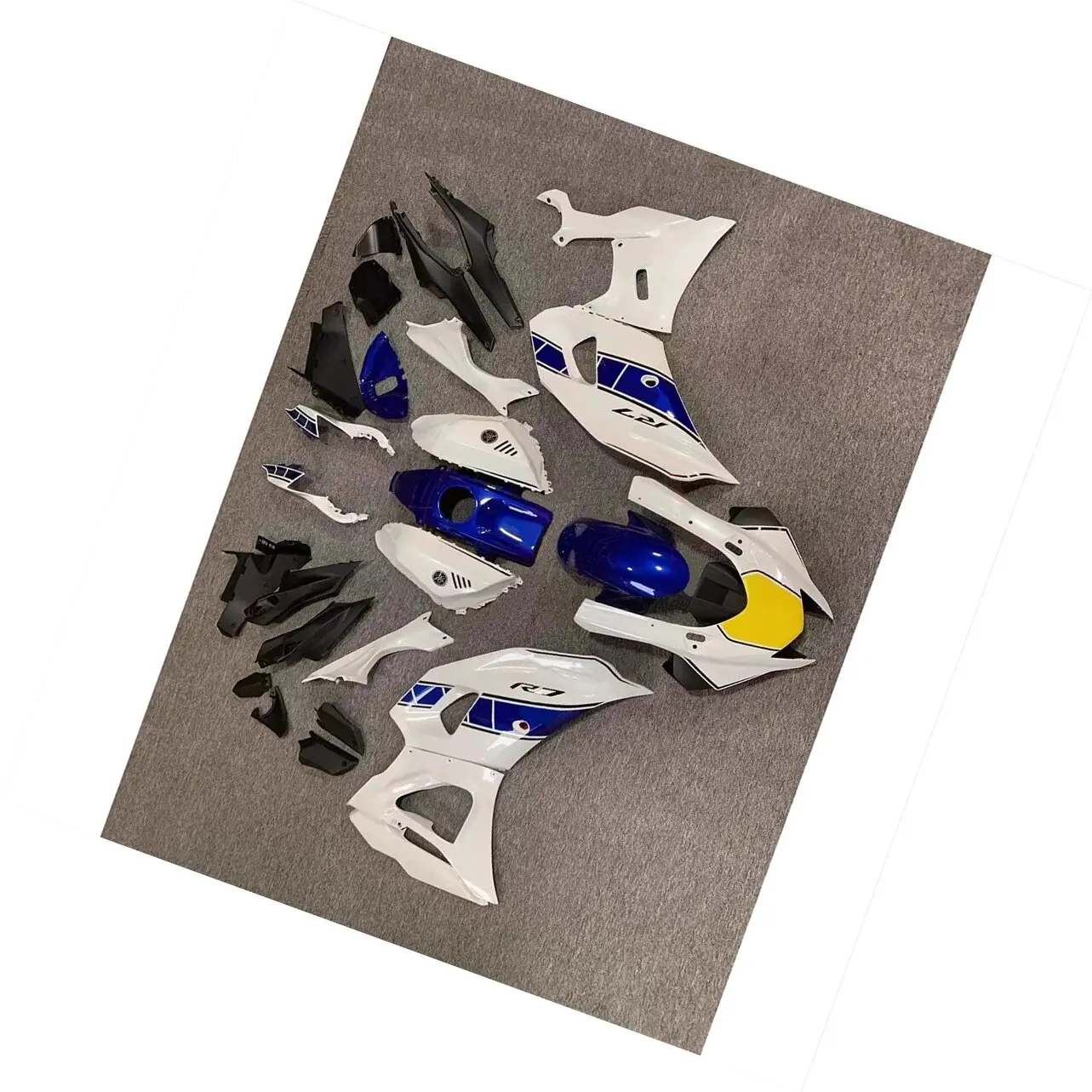 

Предварительно просверленный комплект обтекателя из АБС-пластика для мотоцикла, кузов для YAMAHA YZF R7 2022-2023, белый, синий