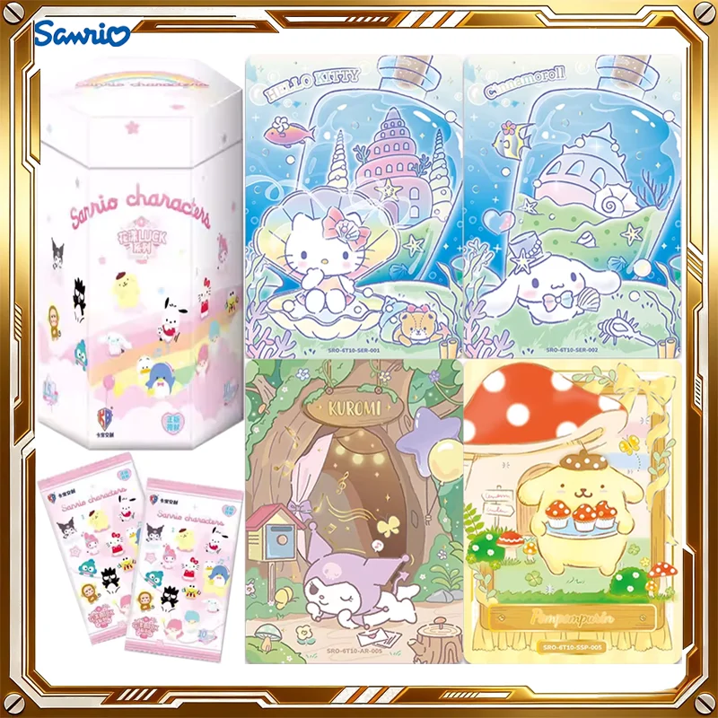 

Коллекционные карточки KABAO Sanrio: серия «Цветок удачи», 6 загадочных коробок, оригинальные коллекционные карточки, игрушки, подарки на праздники и дни рождения для мальчиков и девочек