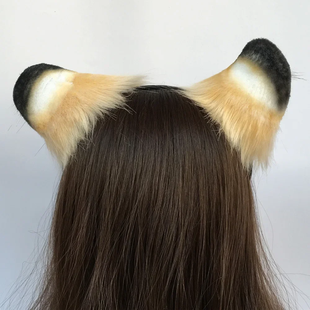 مخصص اليدوية لوليتا أنيمي تأثيري حلي اكسسوارات تقليد الحيوان الوحش آذان النمر طوق الشعر تأثيري ليوبارد أغطية الرأس