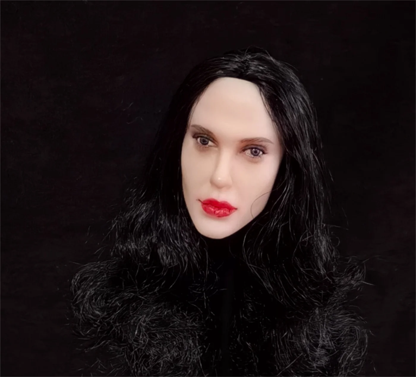 

1:6 Scale Angelina Jolie Model head Sculpt Expression Female Pale Singer Head Carving Head fit 12''TBAction Figure toys