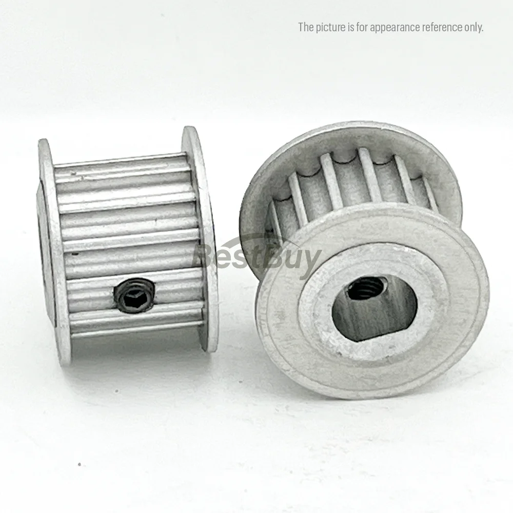 Ruota sincrona HTD Foro a D 5x4,5/6x5/6x5,5/8x7/8x7,5/10x9mm per larghezza cinghia 10/15mm Varie opzioni di denti da 15T a 26T