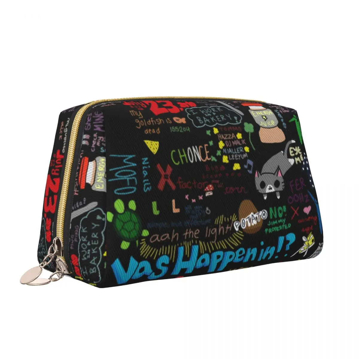 Fashion One Directions Travel Toiletry Bag for Women British Boy Music Group Cosmetic Makeup Bag Beauty Storage Dopp Kit