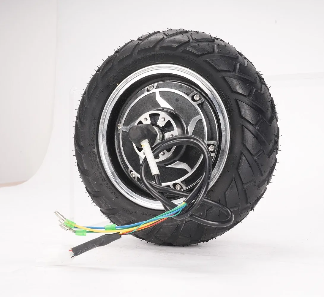 

10x3.0-6 Vacuum Tyre 10inch Front Wheel 1200W Hub Motor and Front Wheel 48V High Speed for Electric Bicycle Scooer E-bike Wheel