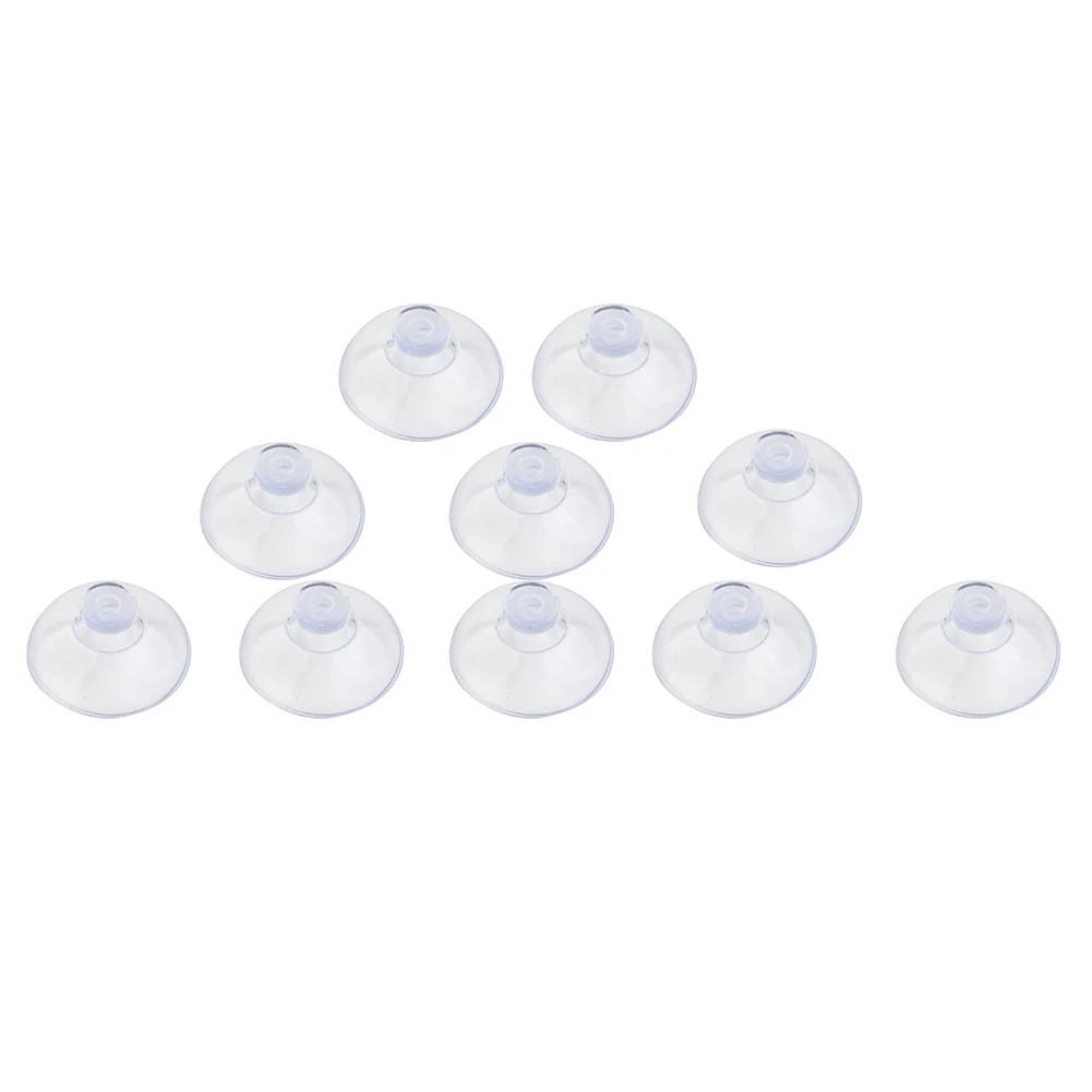 Ganchos de ventosa adesiva forte com porca de parafuso, Clear Sucker Pads, suporte para carro, vidro, banheiro, parede, porta, 40mm, 10Pcs