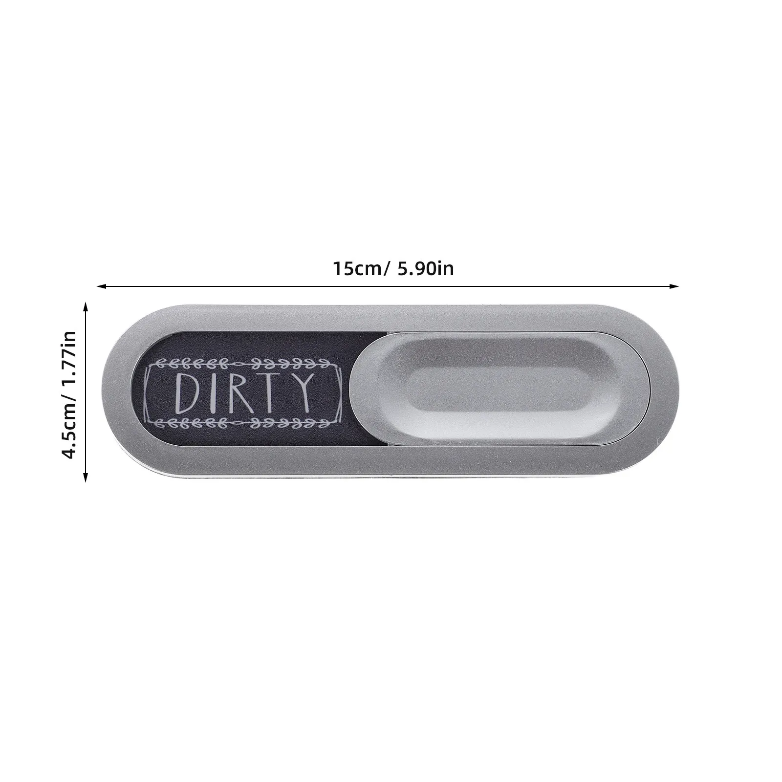 Metal Clean Dirty Dishwasher Sign Decorative For Kitchen Decor For Adults Magnetic Sticker Light Grey Refrigerator