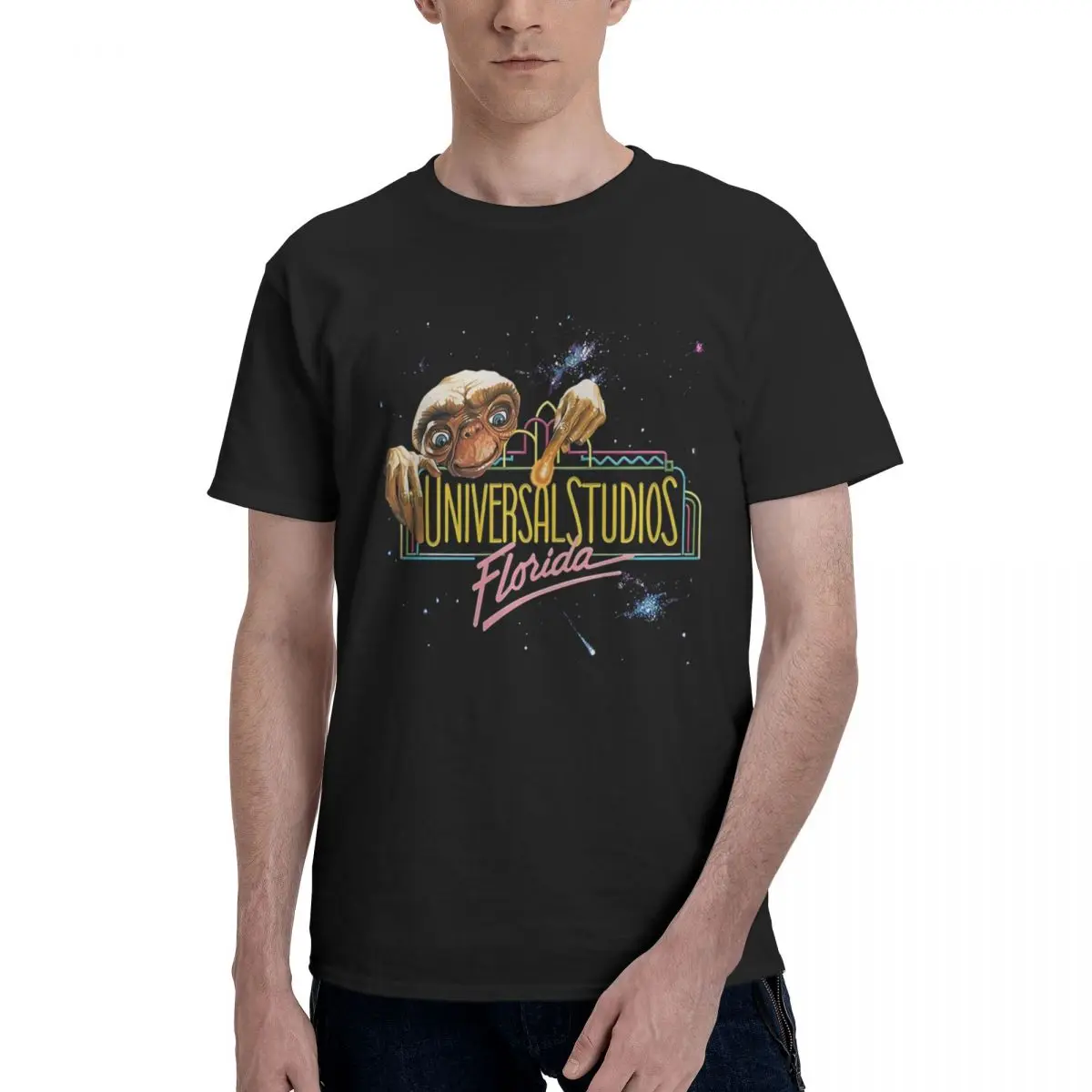 

90S E.T Universal Studios 100% Cotton Casual Breathable Confortable Clothes Designer Clothes Men Men T-Shirt