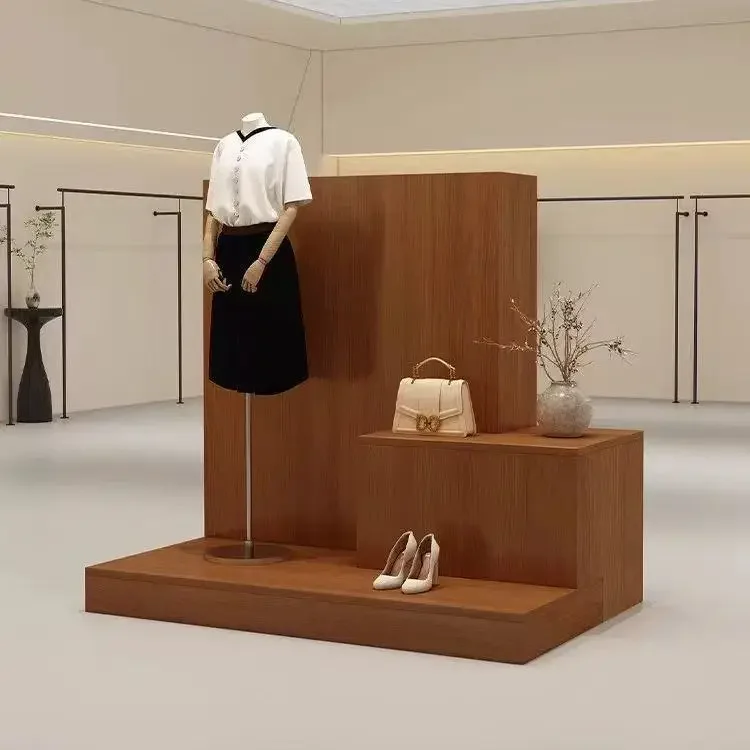 Clothing store display cabinet Simple and modern Nakajima Taidong stone pattern display window Model display cabinet