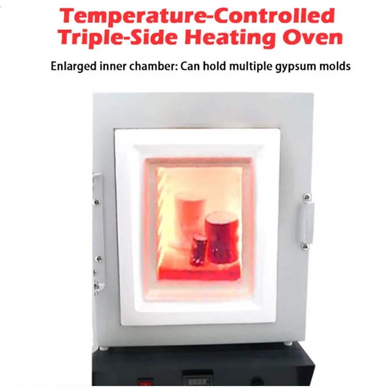 110v/220v 1150℃ Muffle Furnace with Observation Window 1750W Constant Temperature Oven for  Gypsum Mold Heating Furnace