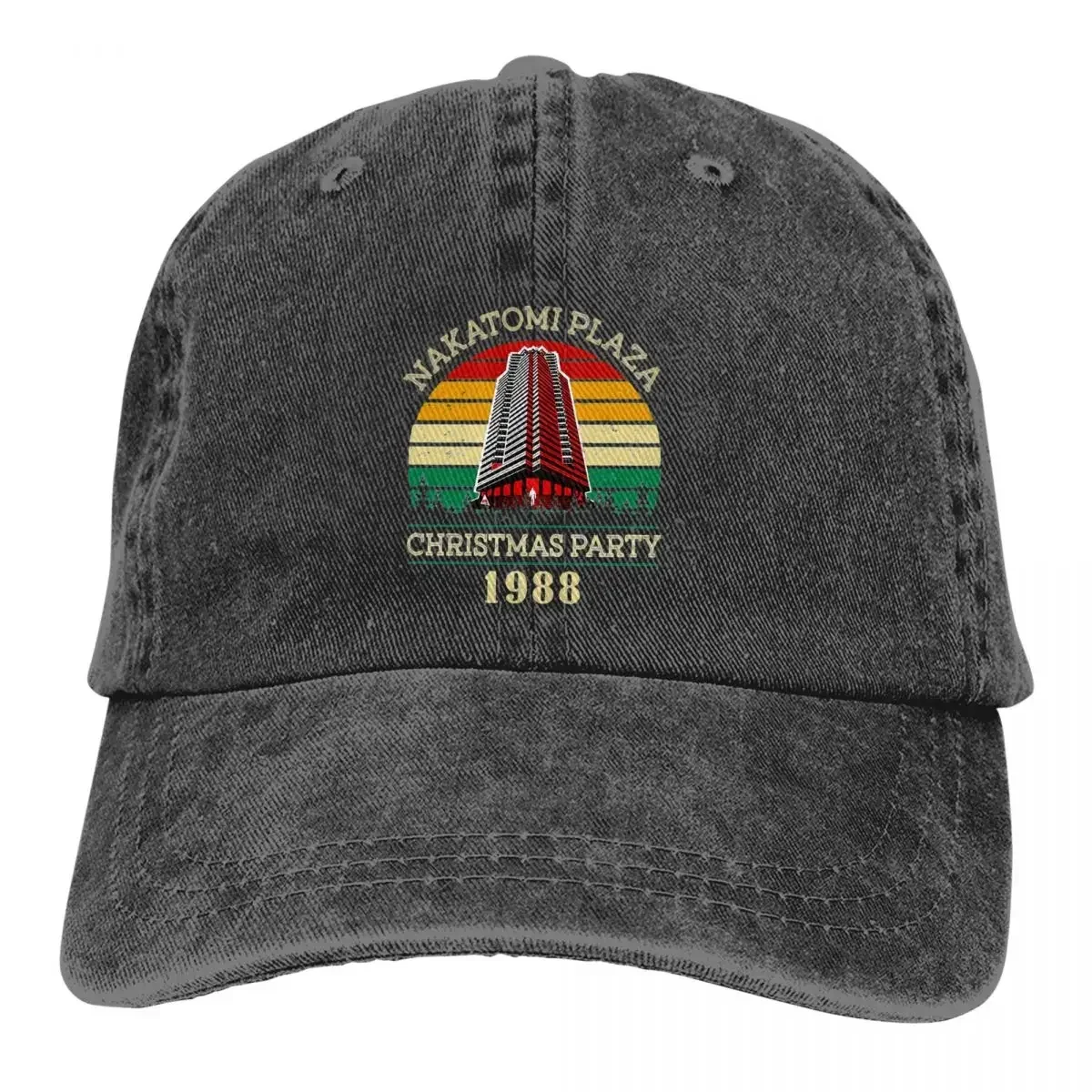 Retro Nakatomi Plaza Baseball Cap Men Cowboy Hats Women Visor Protection Snapback Die Hard Christmas Party 1988 Bruce Willis Cap