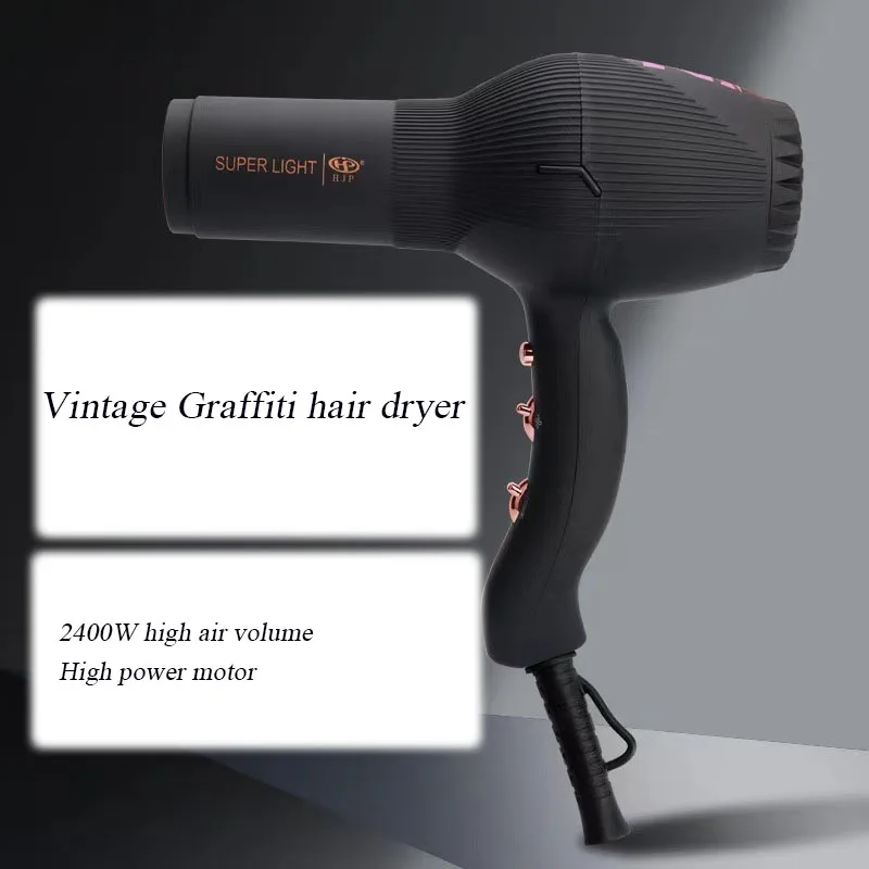 Barber Shop High-speed Hair Dryer High Power Negative Ion Cold And Hot Air Hair Dryer with Collecting Nozzle