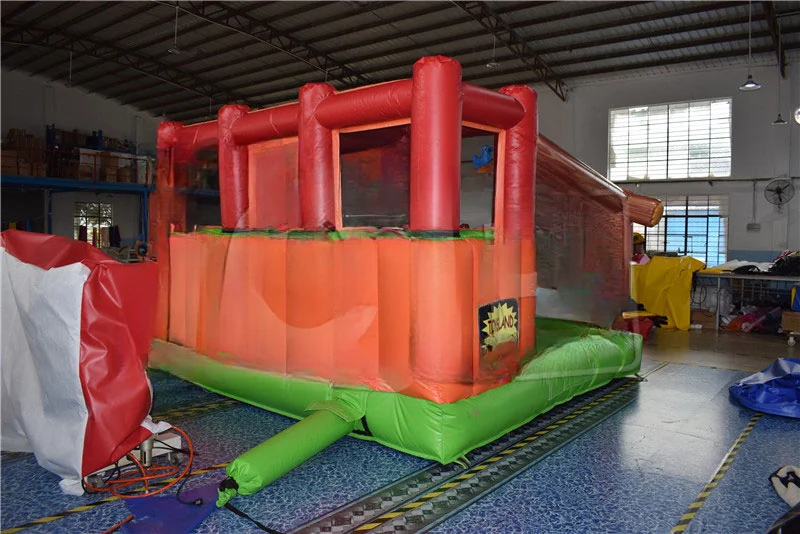 FOR  sell Inflatable animal bouncer with obstacle for kids, Inflatable outdoor bouncy house for outdoor