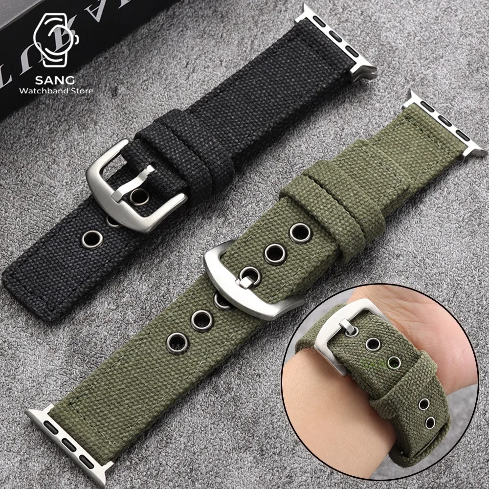 Bracelet for Apple Watch 46mm 45mm 42mm 41mm 40/38mm for Iwatch Ultra 2 49mm 9 8 7 6 5 for Apple Watch 1-11 SE Nylon Watch Strap