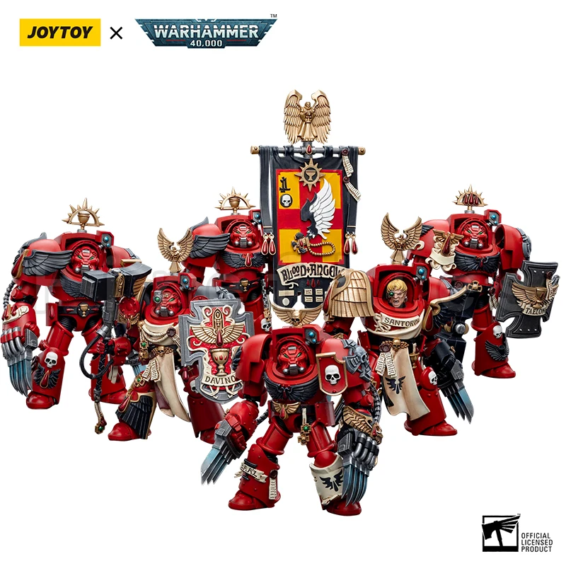 1/18 JOYTOY Action Figure (6PCS/SET) 40K Blood Angels Assault Terminators Anime Model Toy Free Shipping