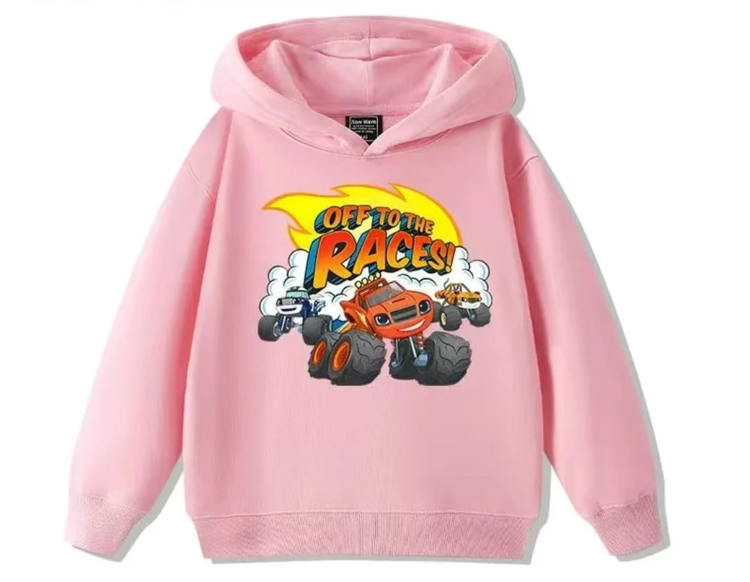 

Nickelodeon Tornado Battle Fleet Spring Autumn Children's Hoodie Cartoon Casual Comfortable Cute Boys' and Girls' Top