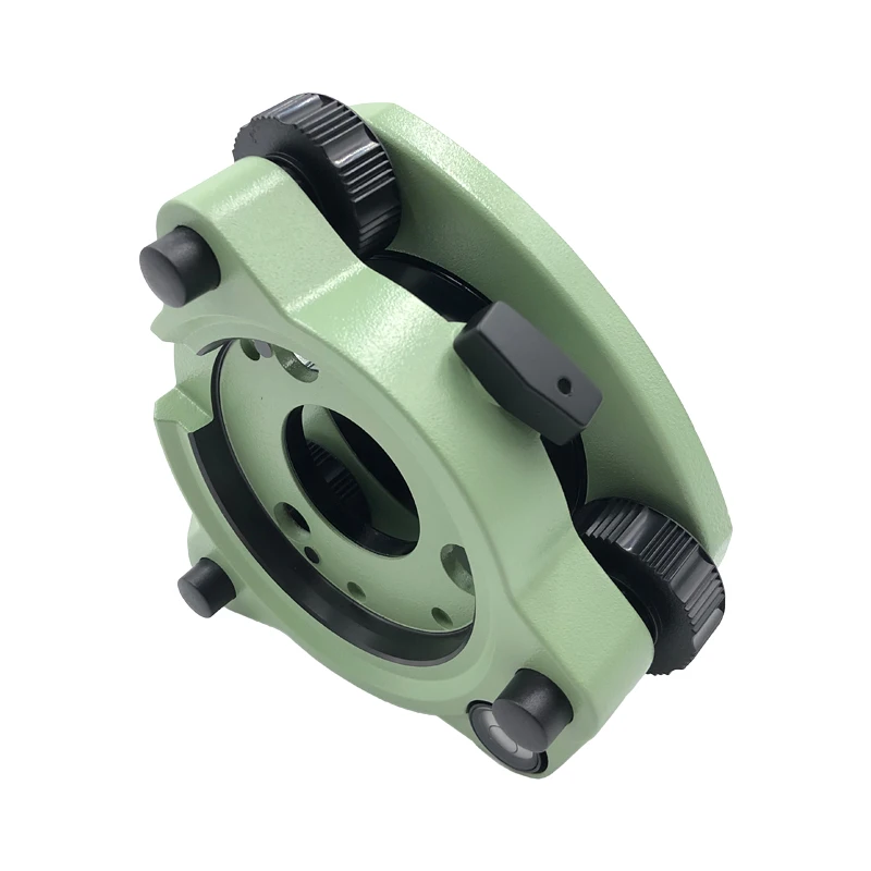 NEW THREE-JAW GREEN TRIBRACH WITHOUT OPTICAL PLUMMET 5/8”BASE SCREW FOR SWISS TOTAL STATION THREE-JAW