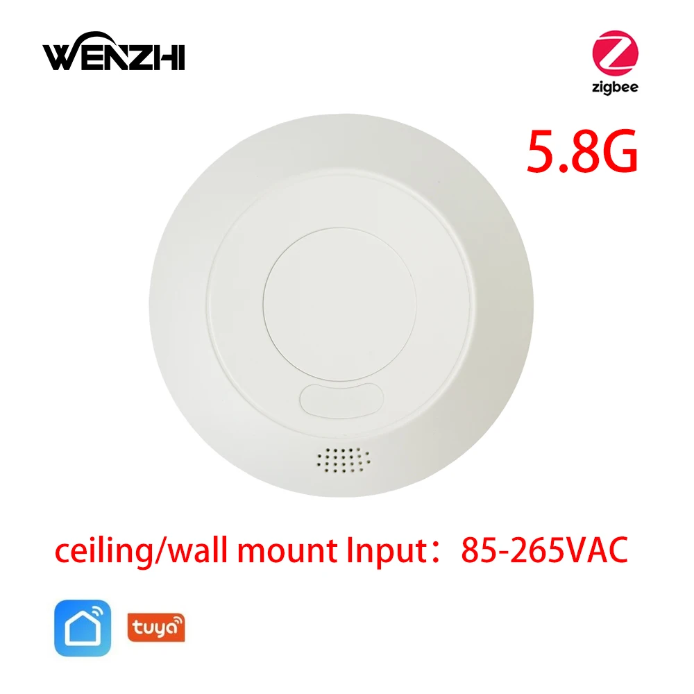 ZigBee/Wifi MmWave Radar Menselijke aanwezigheid Bewegingssensor Lichtschakelaar Helderheidsdetectie 110/220V Tuya Smart Life Domotica