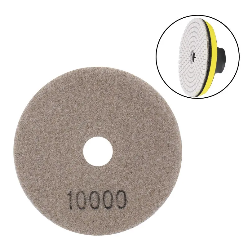 XLilPolishing Pad Disque de ponçage, diamant sec, support, grain 50-100, 4 po, 6000mm, carrelage, marbre, granit, céramique, outil conversif