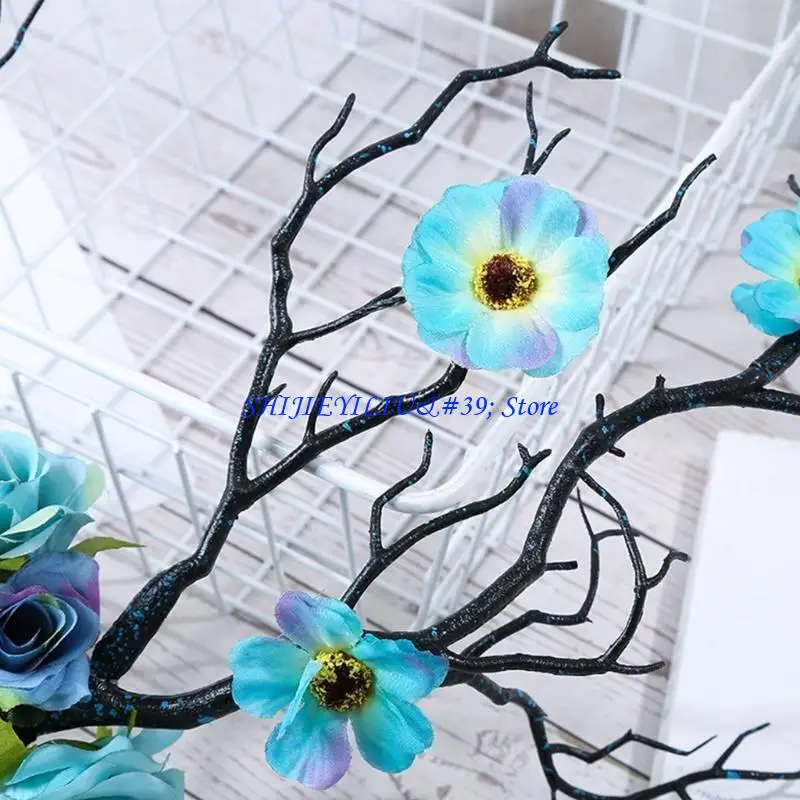 e21f-10pcs-flower-antler-headbands-deer-horns-hairband-floral-reindeer-headpiece