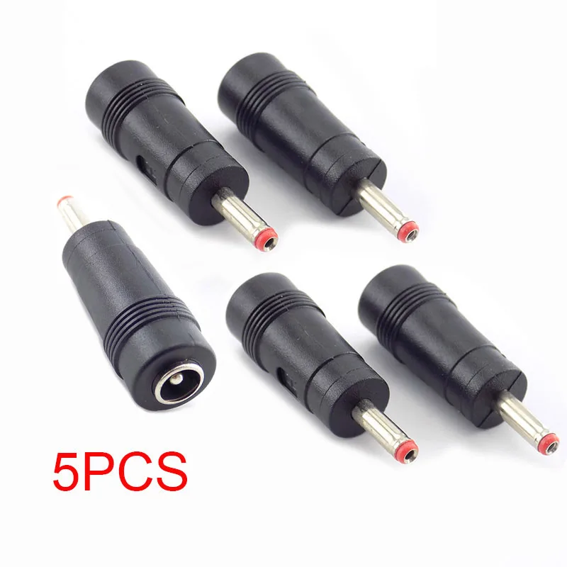1/5/10 sztuk DC żeński na męski zasilacz DC 5,5x2,1 mm do 3,5x1,35 mm wtyczka złącza kable do laptopa H10 — zdjęcie 4