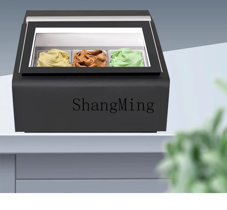 Vetrina per gelato ZYY piccolo congelatore per gelato self-service commerciale da tavolo