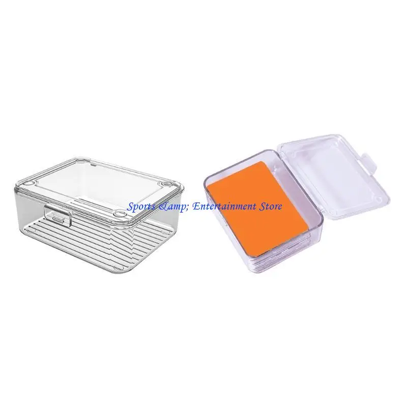 G7NF Card Holder Clear Card Case Secure Closures Holder for Easy Managements