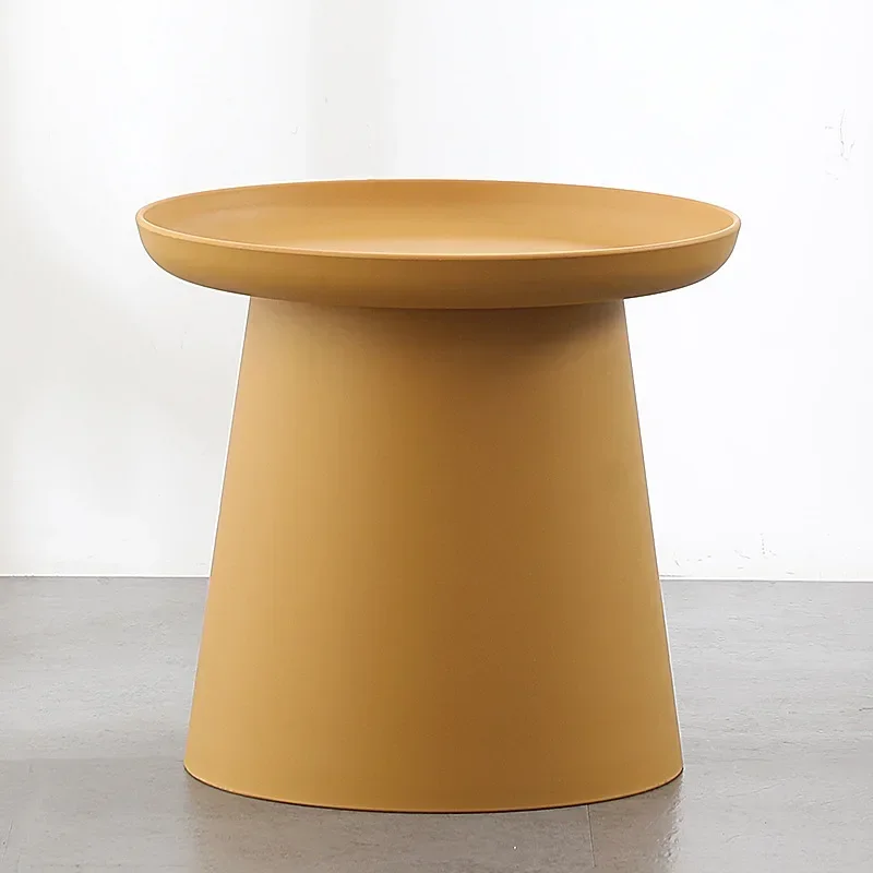 Nordic Round Side Table Plastic Living Room Household Small Apartment Small Round Table Simple Sofa Simple Coffee Table