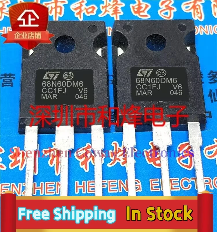 

10PCS-30PCS 68N60DM6 STW68N60DM6 TO-247 MOS In Stock Fast Shipping