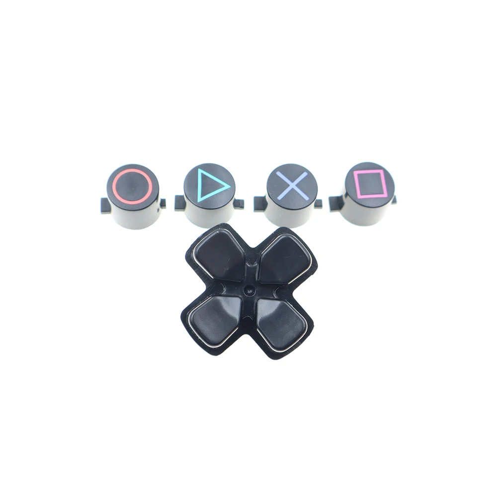2-10 مجموعات ل PS4 الصليب D-pad دائرة مربع مثلث X عمل زر لسوني بلاي ستيشن Dualshock 4 PS4 تحكم #4