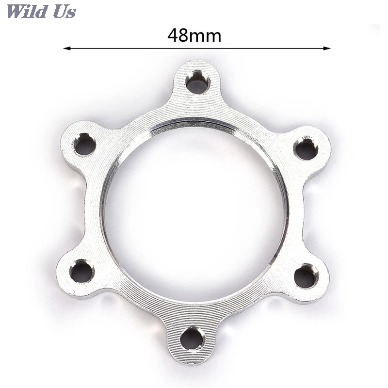 One Piece Brake Rotors Bike Bicycle Freewheel Threaded Hubs Disk Disc Brake Rotor 6Bolt Flange Adapter Bicycle Parts