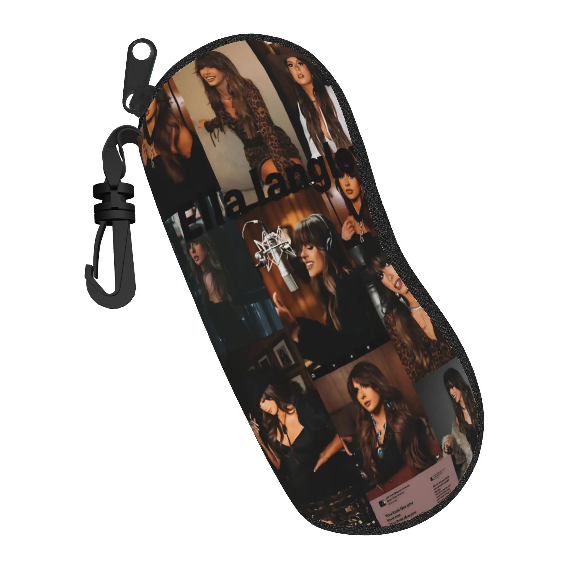 Ella Langley Tour 2026 Glasses Case Unisex Travel Zipper  Eyeglasses Protector Ultra Eye Contacts Case