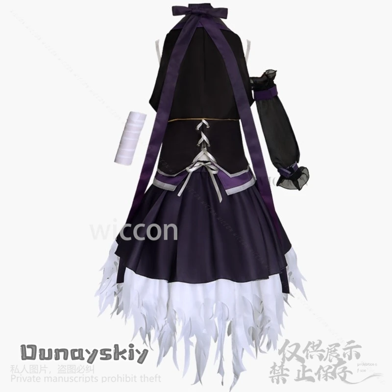 Flower V3 Virtual YouTuber Costumes Short Mini Party Dress Purple Lolita For Girls Woman Halloween Christmas Party Customized