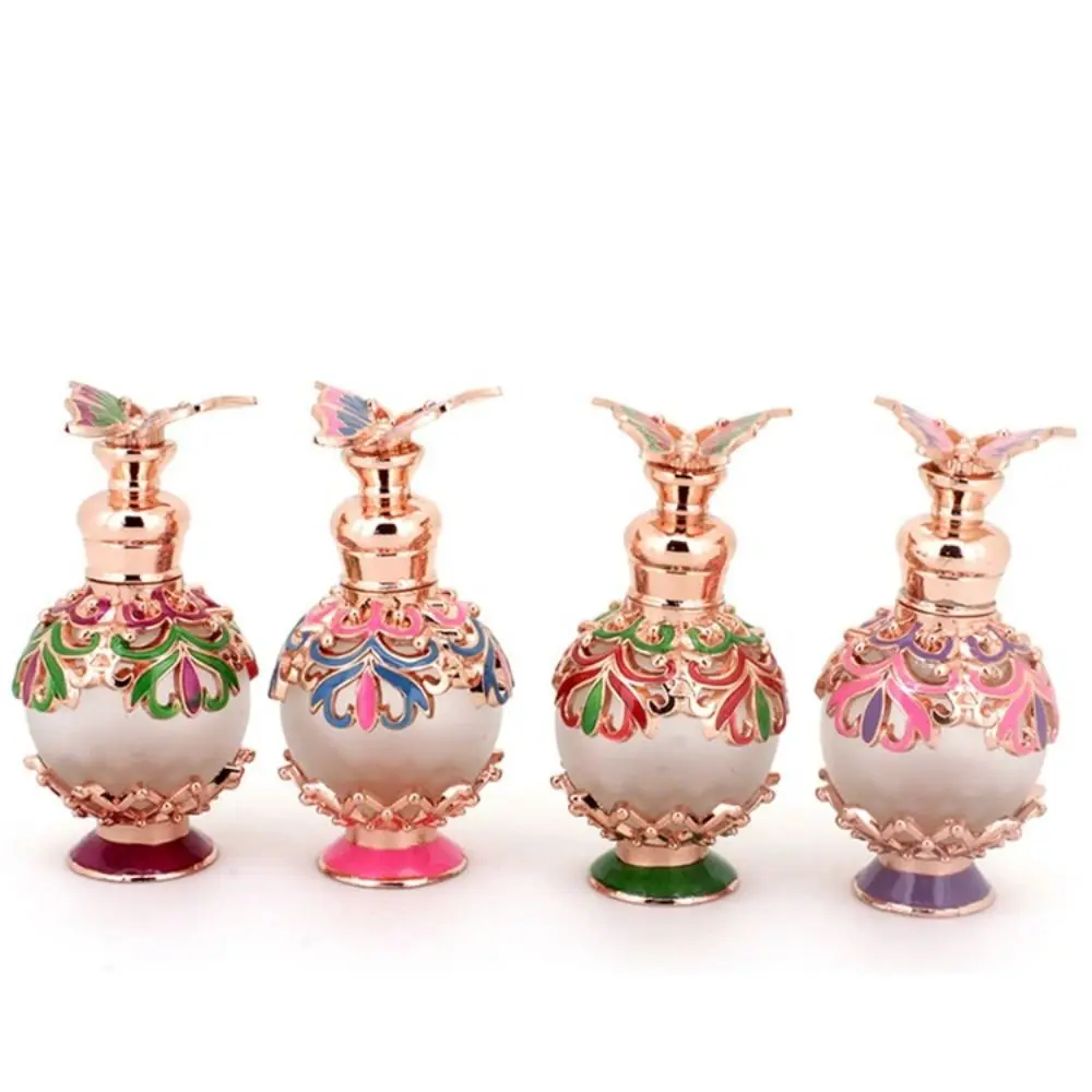

Luxury Antiqued Refillable Bottle Butterfly Bottle Essential Oil Bottle Oils Dropper Bottle Empty Cosmetics Container