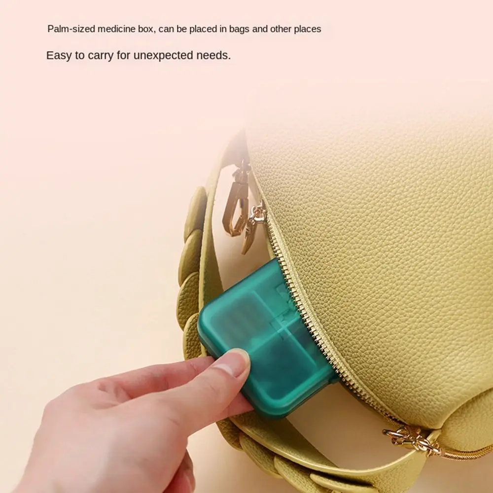 Dustproof Travel Pill Case Multi Grids Waterproof Pill Container Organizer Simple Durable Mini Medicine Box Drug Separation