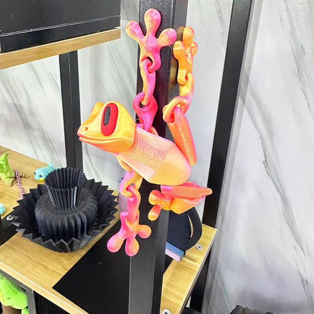 3D Printing Magnetic Suction Frog Refrigerator Magnet Movable Ornament Frog Toy Cute Novel Creativity Home Ornament Figure 2