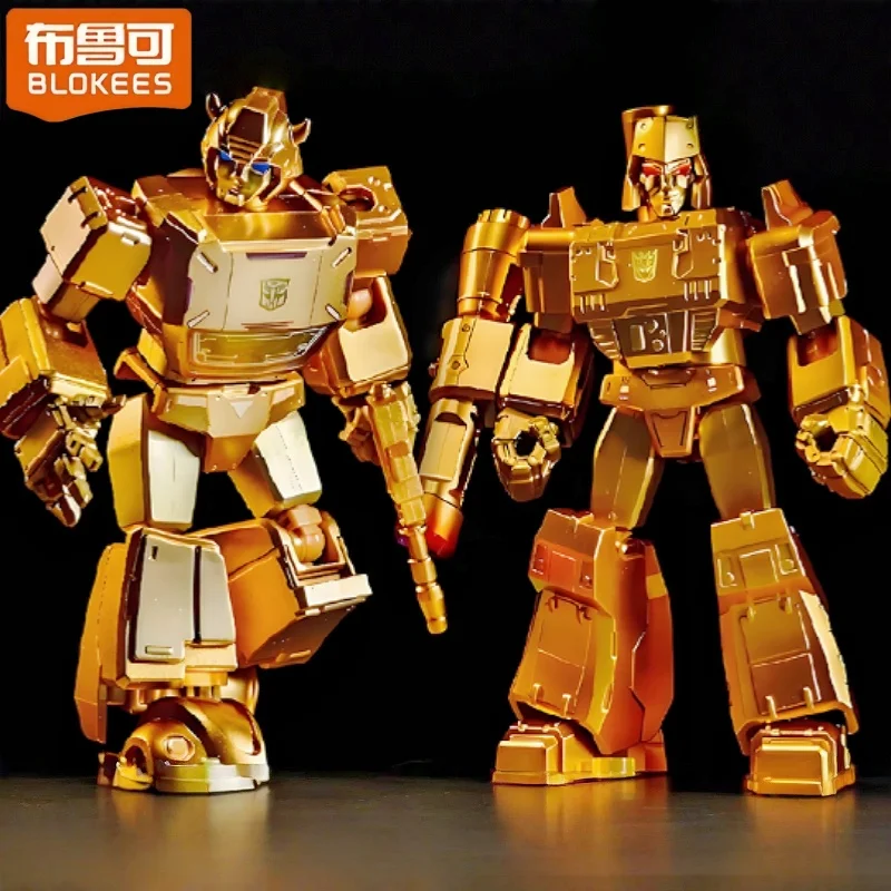 بلوك ترانسفورمرز 2025 إصدار الكتاب السنوي بنة ميجاترون بامبليبي طبعة مضيئة تجميع نموذج العمل لعبة الربط #4
