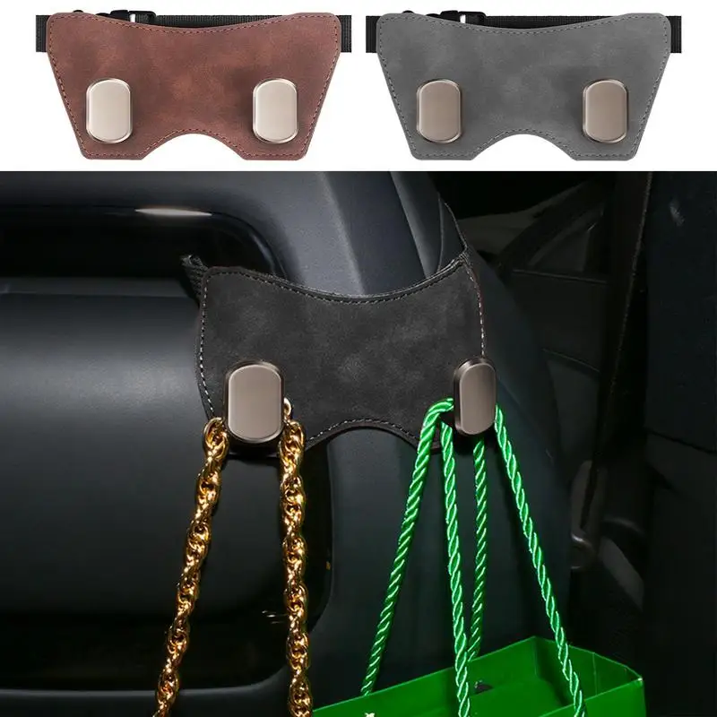 Car Back Seat Headrest Hooks High Load-Bearing Car Seat Headrest Bag Hook Automotive Seat Back Organizers For Car Seat Headrest