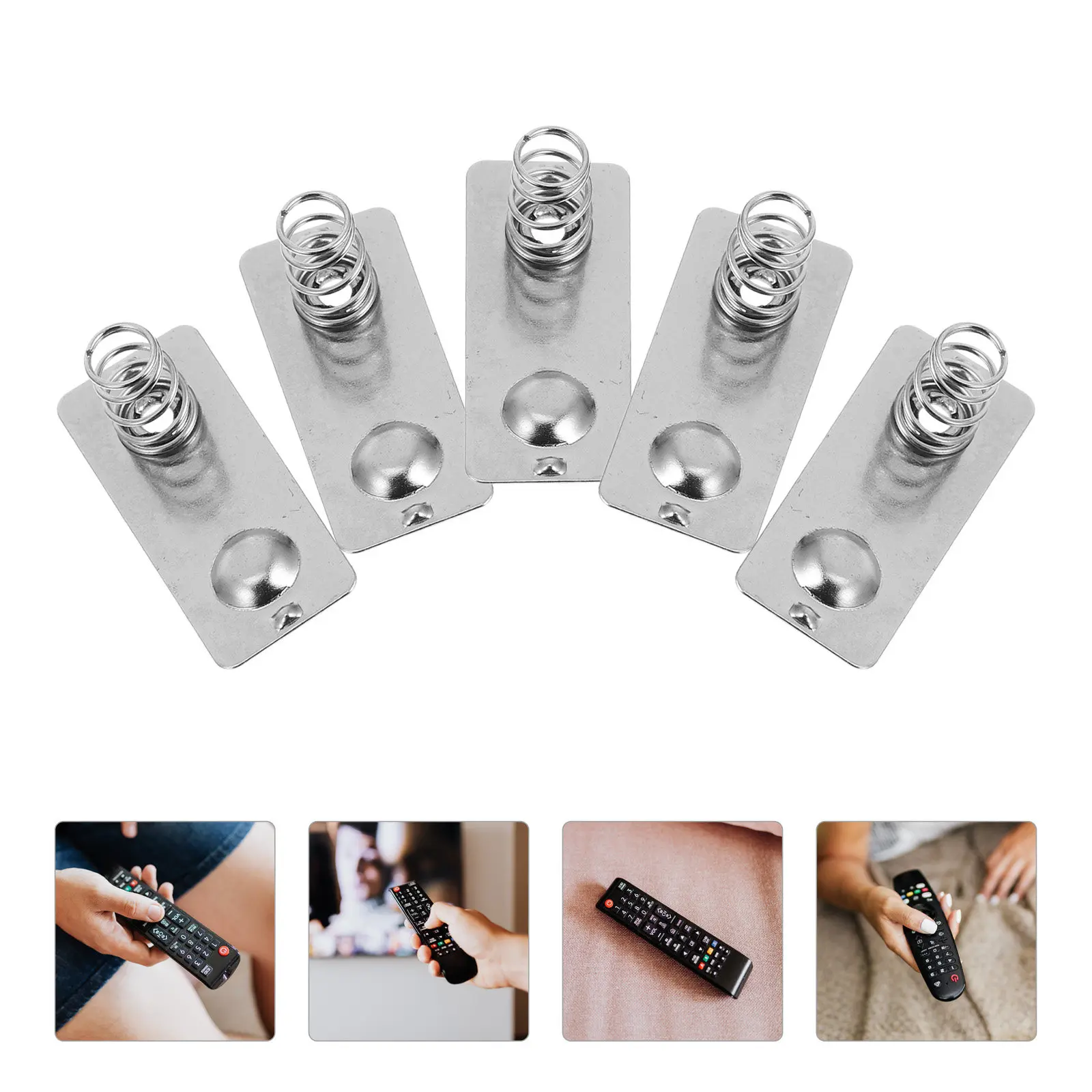 

10Pcs Remote Control Spring Replacement Plate Terminal Negative to Positive Conversion Nickeling Plate