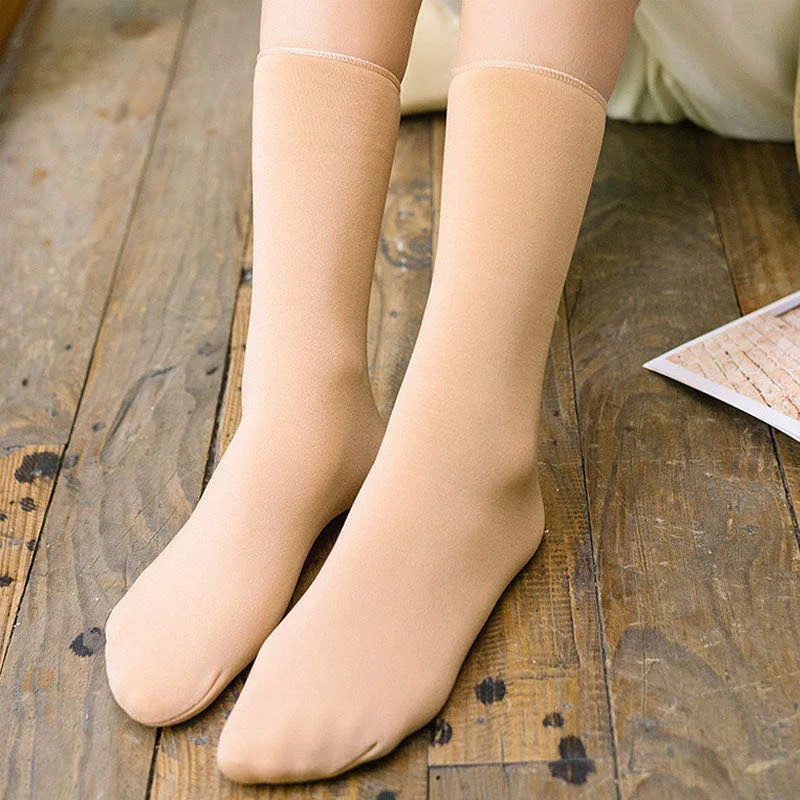 5 أزواج-الشتاء الثلوج الجوارب النساء صوف مبطن سميكة الدافئة جوارب يمكن السير بها على الأرض الأمومة مكافحة البرد المنزل للجنسين تجميد برهان الجوارب