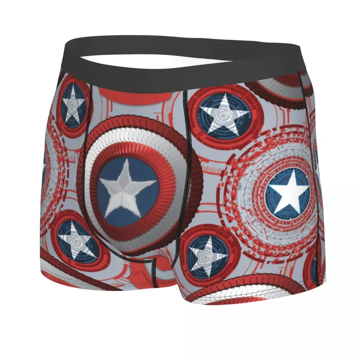 Male Fashion Captain America Underwear Boxer Briefs Soft Shorts Panties Underpants