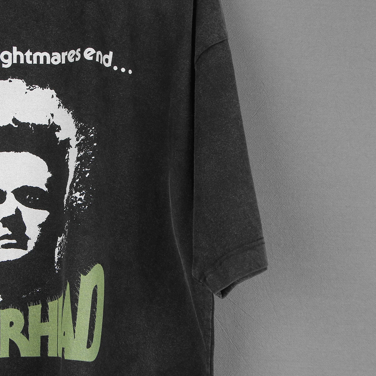 Eraserhead T-Shirt David Lynch 70s Horror Cult Movie Lost Highway Washed Long Sleeves Cotton Black Tee Shirt