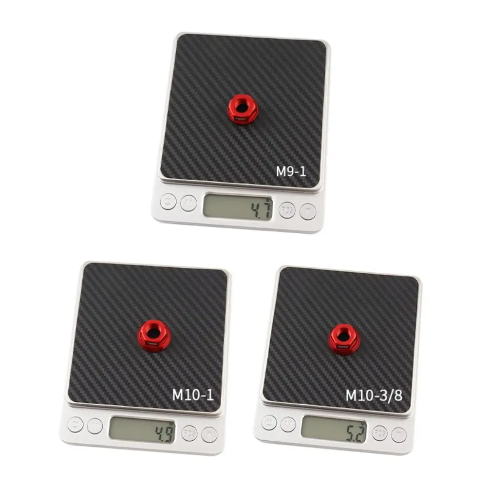 

2pcs M9/M10/M10*3/8 Bicycle Hub Nut High Strength Anti-rust Rear Axle Screw Anodizing Aluminum Alloy Bike Accessories MTB