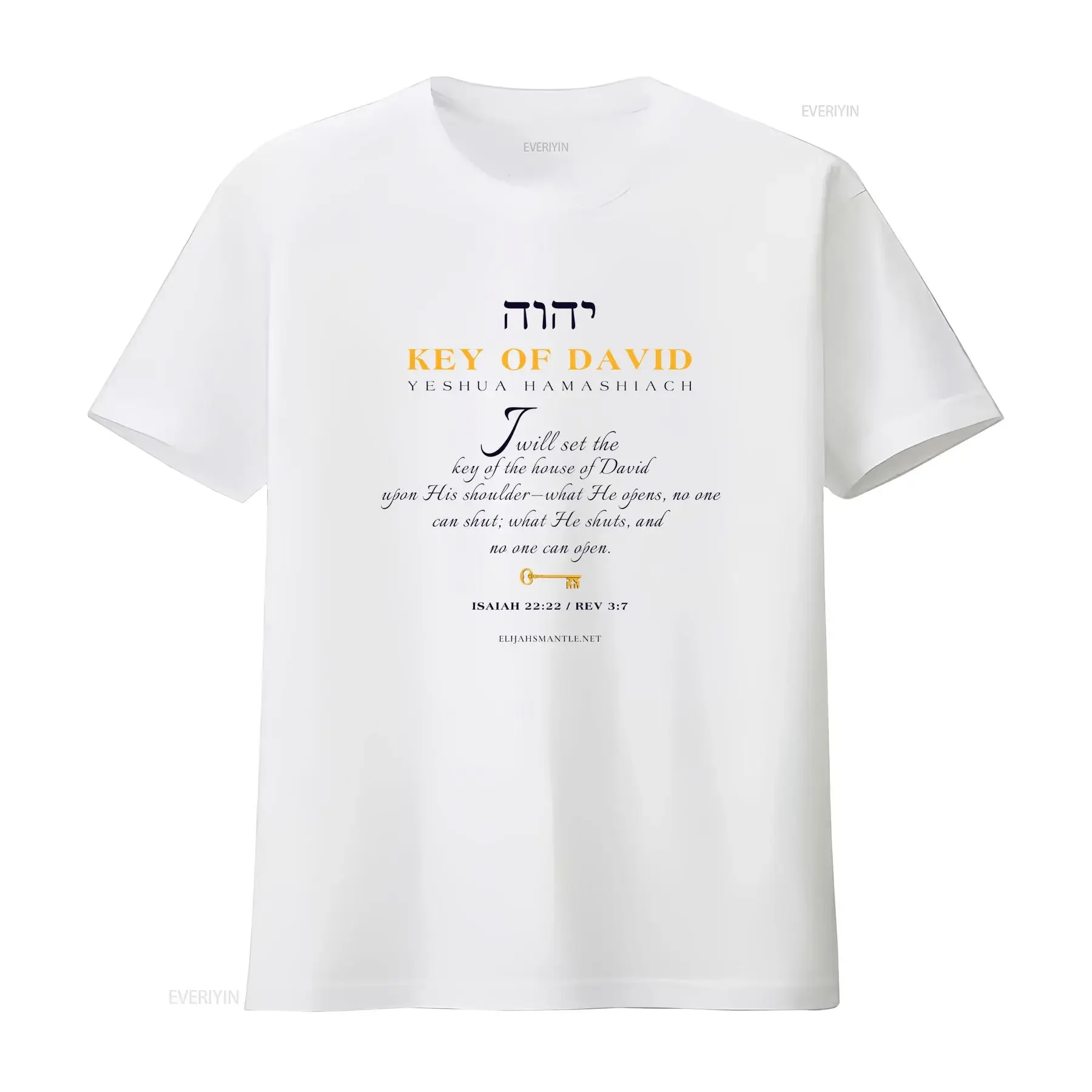 Torah T Shirt Key of David 100 Profit Donated Yeshua Christian s YHWH Tetragrammaton Hebrew Aleph Tav Messiah Jesus vintage