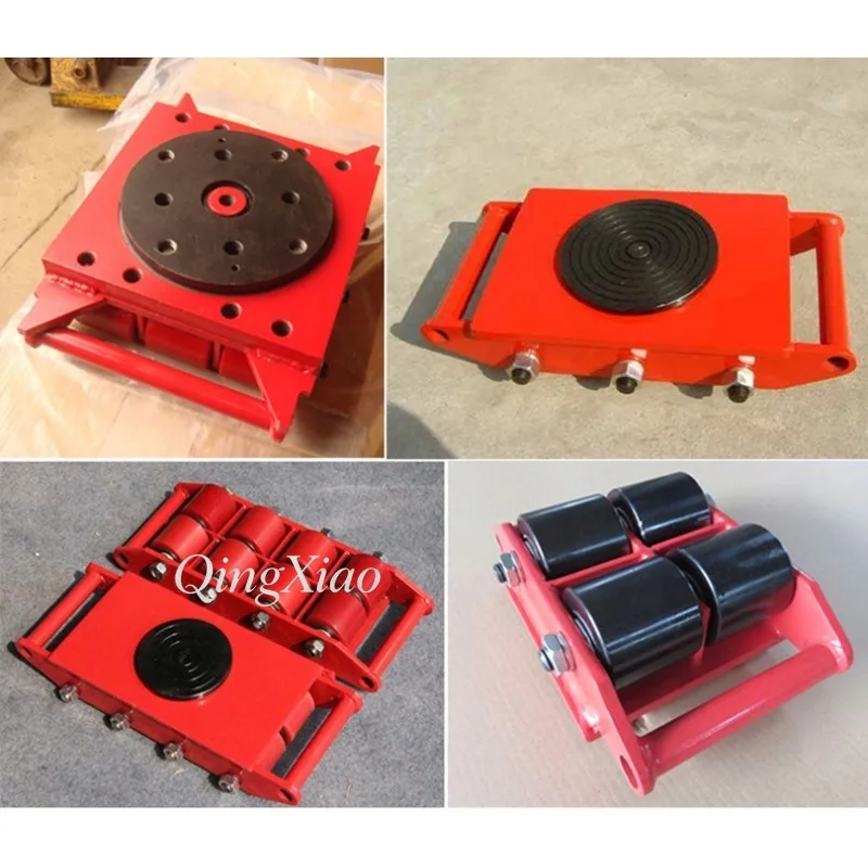 Low Height Straight Run Machine Mover Skate Portable Heavy Load Transport Trolley Industrial Equipment Moving Aid