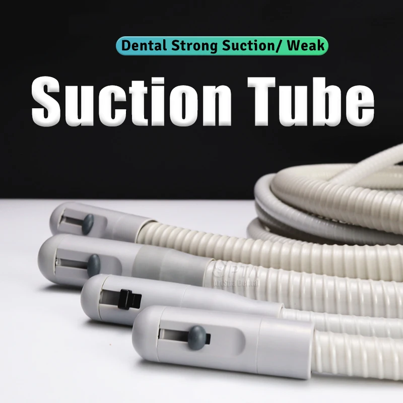 Dental 1.6 Meter Strong And Weak Suction Tube Dental Chair Hose Spare Parts  Unit Saliva Ejector 4 Size