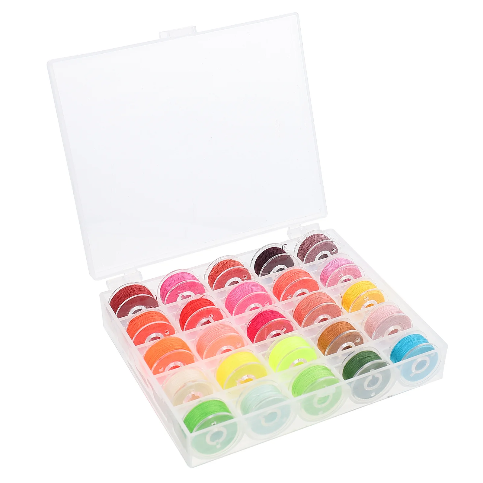 

1 set 1 Set Multi-Color Kit Smooth Durable For Diy Quilting Embroidery Bobbin With Case Thread For Colorful Quilting Threads