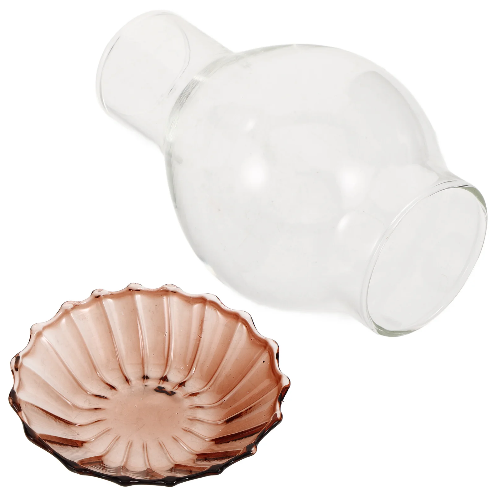 

Transparent Glass Shades Retro Windproof Stylish Decorative for Home and Events Glass Holder Clear Candleholders