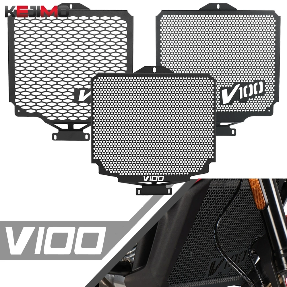 

Mandello/S Stelvio 1000 2025 2026 For MOTO-GUZZI V 100 V100 2023 2024 Motorcycle Radiator Grille Cover Guard Protection Protetor
