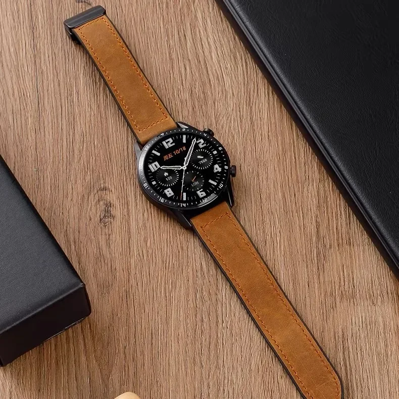 22mm Leather Silicone Strap For Xiaomi Watch 2 Pro S4 S3 S2 S1 Pro Active Magnetic Watch Band For Mi Watch Color Mi Watch Color