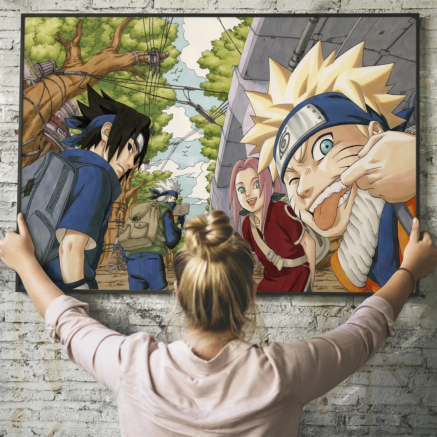 Poster su tela Naruto Cuadros decorativi Miglior regalo Regali di Natale Stampe e stampa Fumetti Immagini Decorazione Dipinti Classici