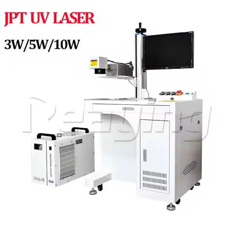 UV Laser Marking Machine Mini Rotary Gold and Silver Ring Engraving Bottle Wine Glass Crystal Jewelry Rotating Engraver